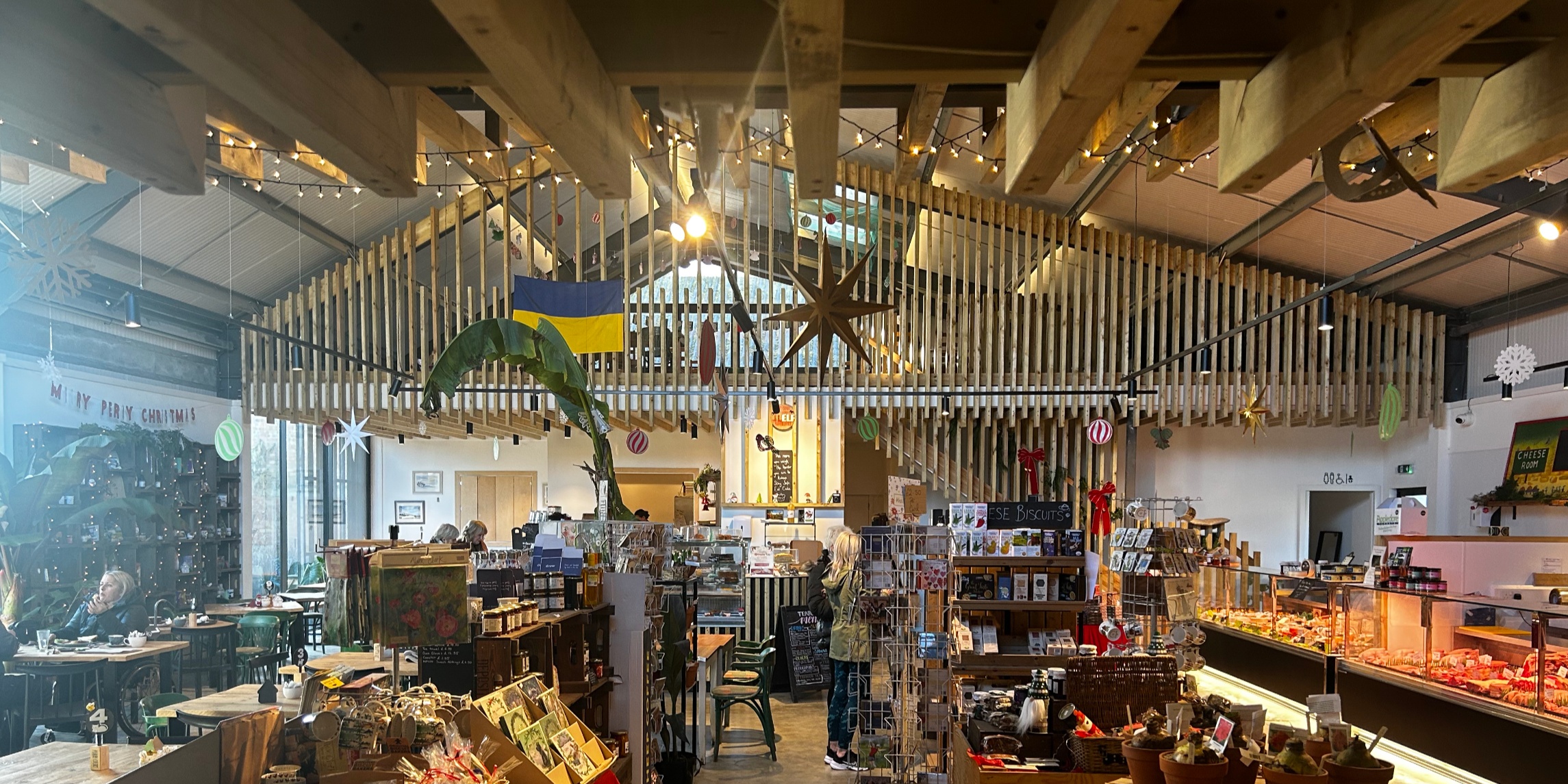 Perry Court Farm tearoom and courtyard, near Challock Kent