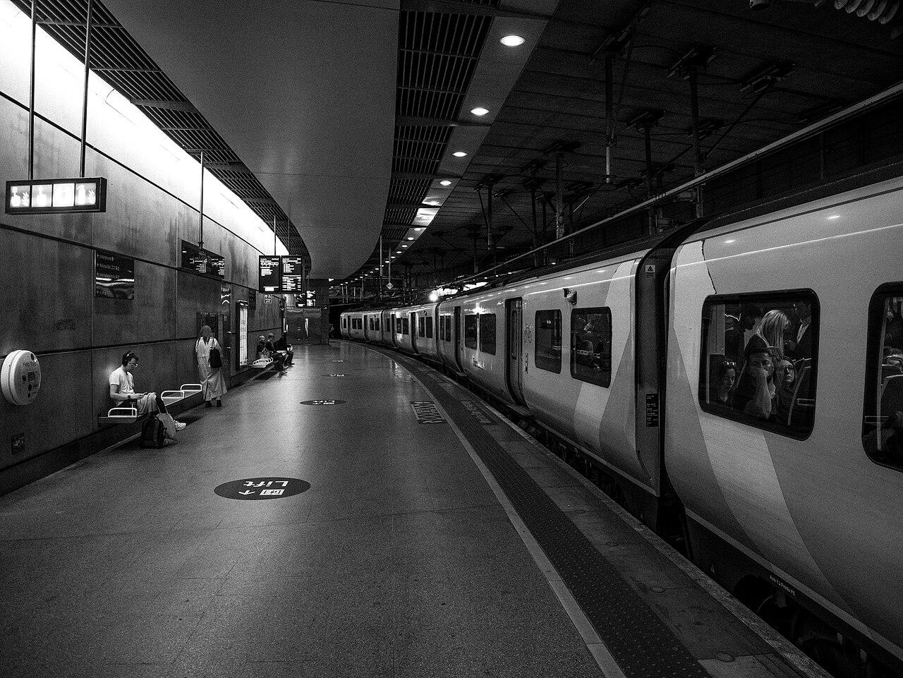 St Pancras railway station platform